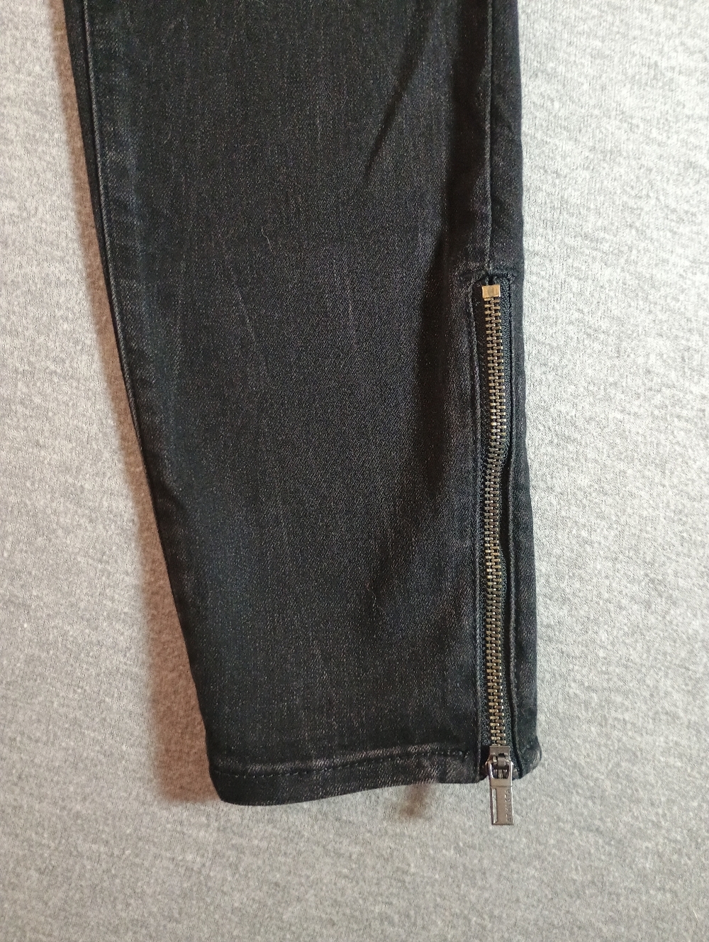 Athleta Women’s Size 12   Black Stretch Moto Skinny Jeans - Classic Slim Fit - Picture 10 of 10